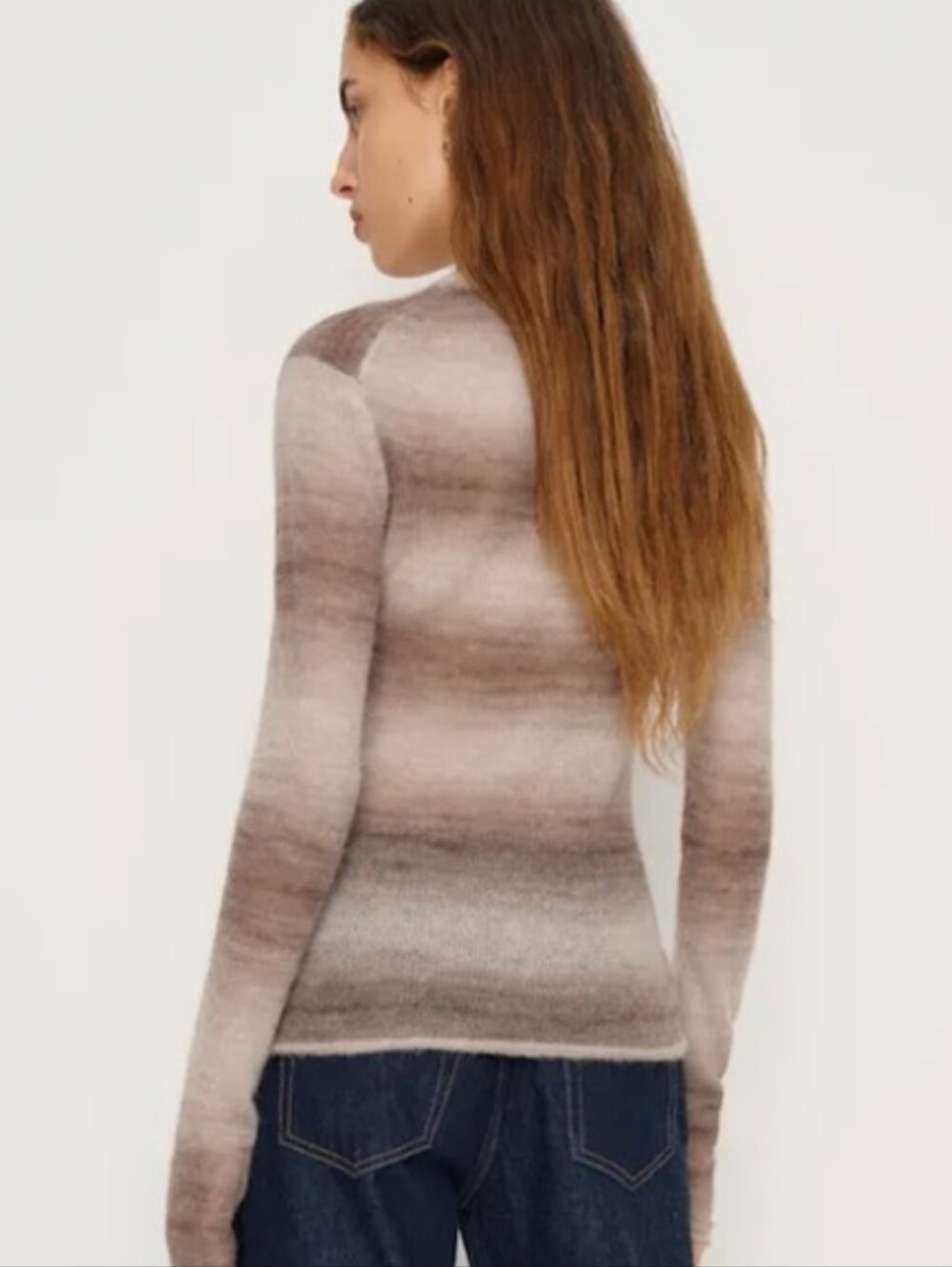 Reformation Alice Sheer Alpaca Crew Sweater - Picture 2 of 14